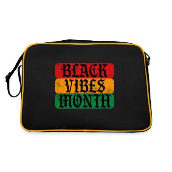 Black Vibes month black history month - Retro Bag - black/gold - Back