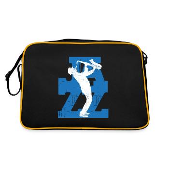 Jazz Saxophonist Retro - Retro Bag - black/gold - Back