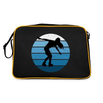 Roller Skating Herren Roller Skating Roller Skates - Retro Tasche - Schwarz/Gold - Hinten