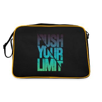 Repoussez vos limites - Sac Retro - noir/or - Dos