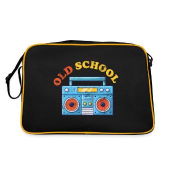 Old School Ghettoblaster - Retro Bag - black/gold - Back