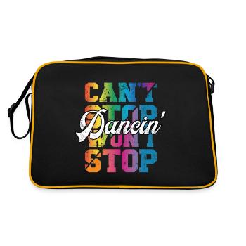 Can't Stop won't Stop Dancin - Retro Bag - black/gold - Back
