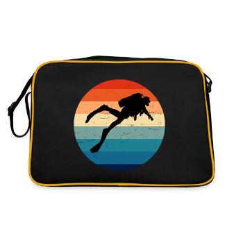 Diving Men Free Dive Women Scuba Diving - Retro Bag - black/gold - Back
