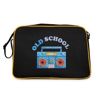 Old School Vintage - Sac Retro - noir/or - Dos