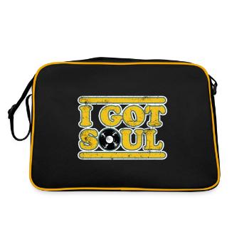 I got Soul - Retro Tasche - Schwarz/Gold - Hinten