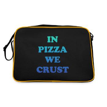 Dans Pizza nous croûtons - Sac Retro - noir/or - Dos
