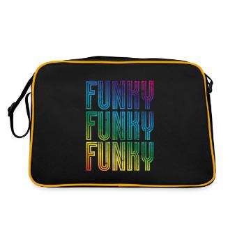 Funky Vintage - Retro Bag - black/gold - Back