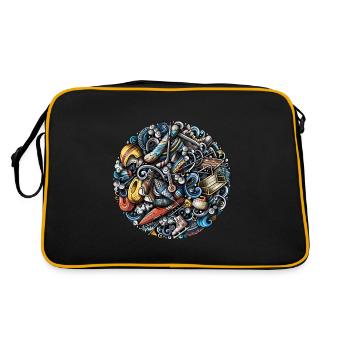 Sports d’hiver - Sac Retro - noir/or - Dos