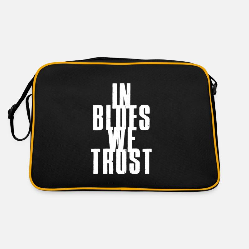 In Blues we Trust - Retro Tasche - Schwarz/Gold