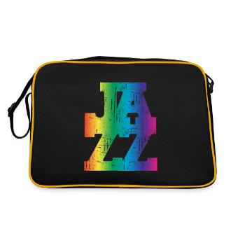 Jazz Music Vintage - Retro Bag - black/gold - Back