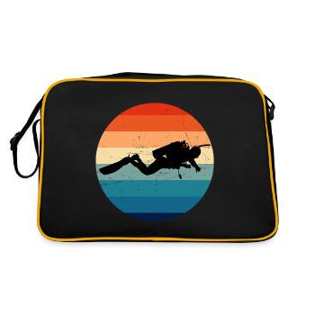 Free Dive Diving Women Scuba Diver Diving - Retro Bag - black/gold - Back
