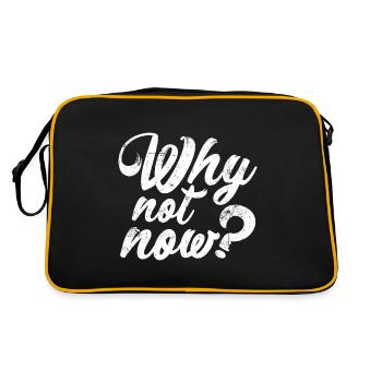Why not now ? - Retro Bag - black/gold - Back