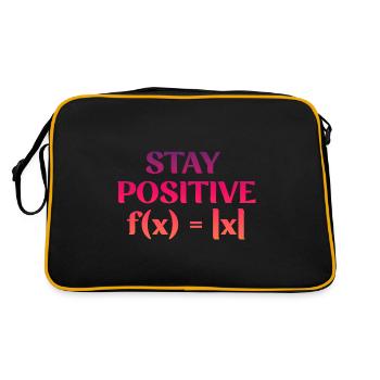 Stay Positive Formula - Retro Bag - black/gold - Back