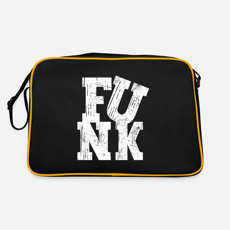 Funk Funky Vintage - Retro Bag - black/gold