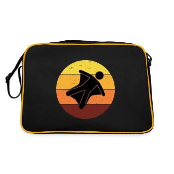 Wingsuit volant Base Jumping Skydiving Retro - Sac Retro - noir/or - Dos