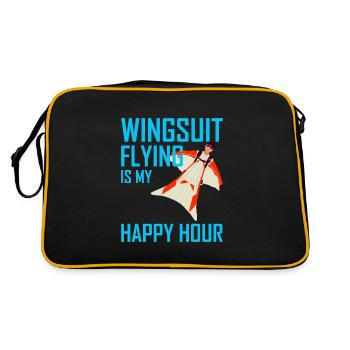 Wingsuit volant Base Jumping Parachutisme Wingsuit - Sac Retro - noir/or - Dos