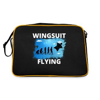 Wingsuit volant Base Jumping Skydiving Evolution - Sac Retro - noir/or - Dos