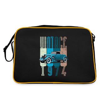 1974 49th birthday - Retro Bag - black/gold - Back
