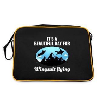 Wingsuit volant Base Jumping Parachutisme Wingsuit - Sac Retro - noir/or - Dos