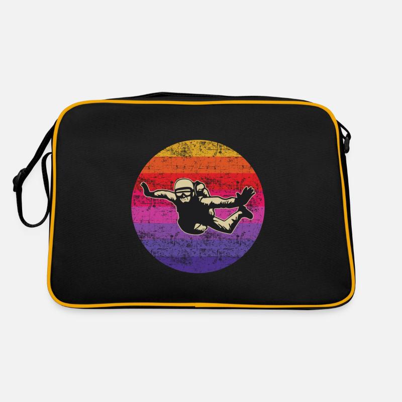Skydiving Parachute Skydive Skydiver Parachuting Retro Bag
