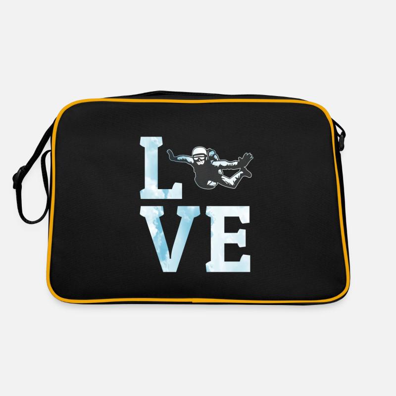 Skydiving Parachute Skydive Skydiver Parachuting Retro Bag