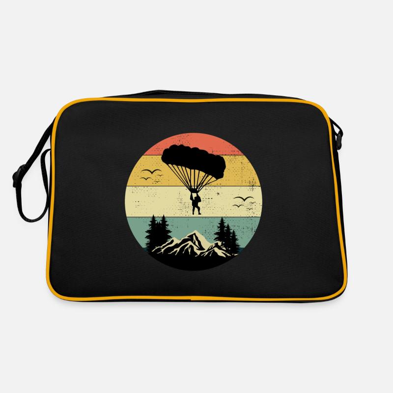 Skydiving Parachute Skydive Skydiver Parachuting Retro Bag