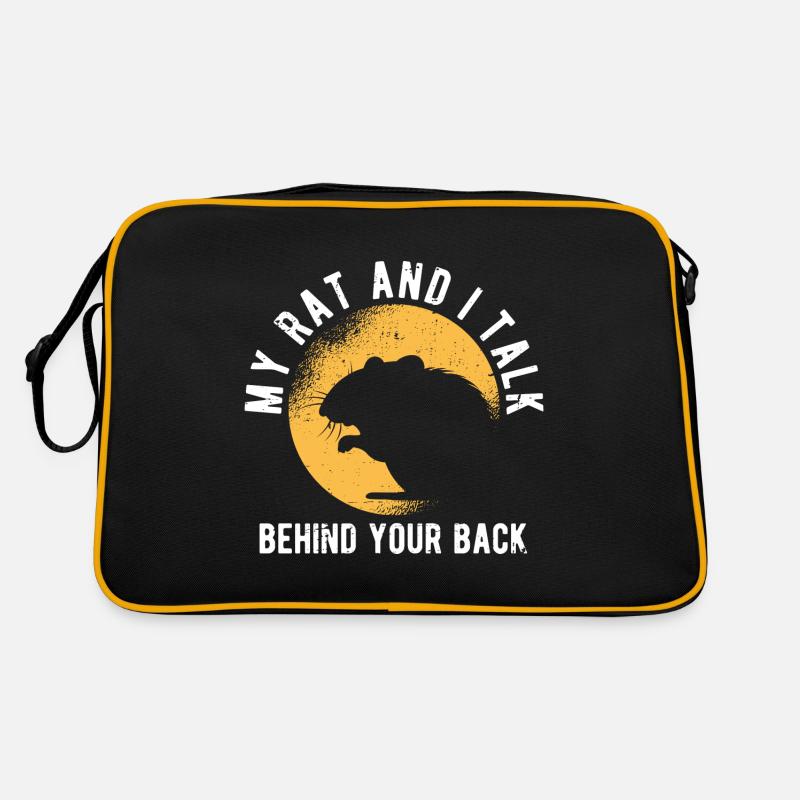 Nagetier Maus Ratte Retro Tasche