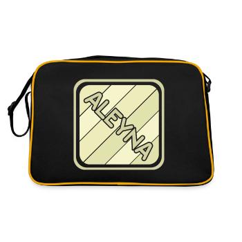 Nom de jeune fille Aleyna - Sac Retro - noir/or - Dos