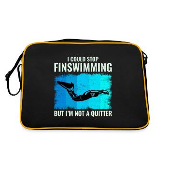 Nageoires Nageoire Nageur Natation Sports nautiques - Sac Retro - noir/or - Dos