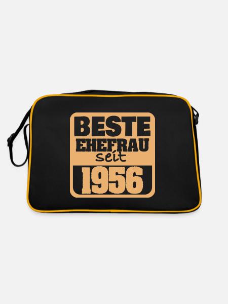 Verliebt 1956 - Retro Tasche - Schwarz/Gold