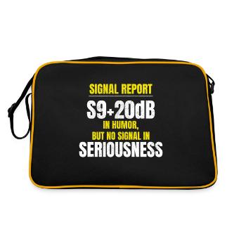 Rapport humoristique d’opérateur radioamateur amateur - Sac Retro - noir/or - Dos
