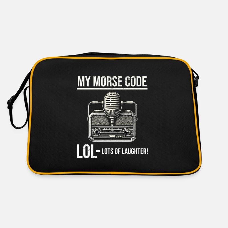 Ham Radio Operator Morse Code Lol Funny Saying Retro Bag