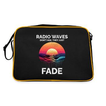 Radiant Sunset Radio Waves Sky Eternal Ham Radio - Sac Retro - noir/or - Dos