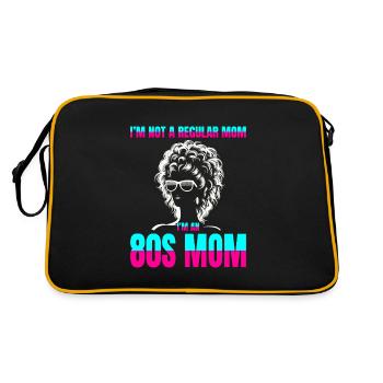 Iconic '80s Mom Silhouette: Big Hair, Bigger Style - Retro Bag - black/gold - Back