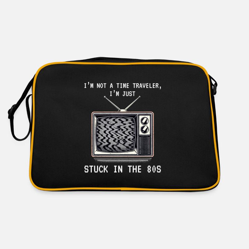 Vintage TV Screen: Nostalgic Connection to 80s Retro Bag
