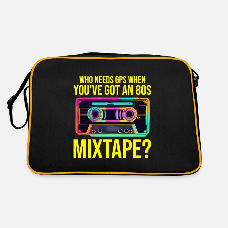 Neon '80s Cassette Tape: Nostalgic Retro Vibes Retro Bag