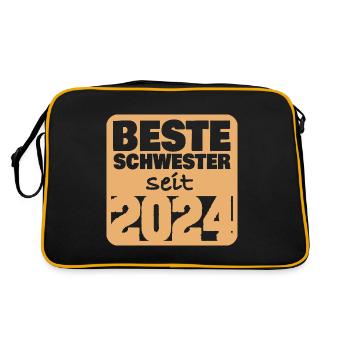 2024 - Retro Tasche - Schwarz/Gold - Hinten