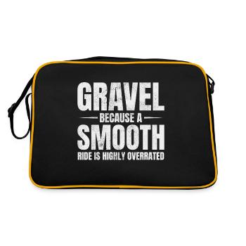 Conduite de gravier hilarante : vélo tout-terrain - Sac Retro - noir/or - Dos