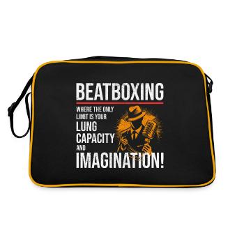 Beatboxing Culture Rhythmic Beatbox Artistry Music - Retro Bag - black/gold - Back
