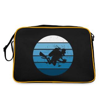 Diver Men's Scuba Diving Free Dive Diving - Retro Bag - black/gold - Back