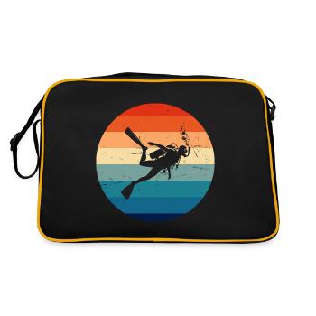 Men's Diving Free Dive Scuba Diving Scuba Diving - Retro Bag - black/gold - Back
