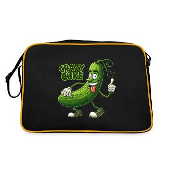 Crazy Veggies: Spiky Hairy Cuke Thumbs Up - Retro Bag - black/gold - Back