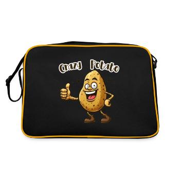 Crazy Veggies : Potato thumbs up (en anglais seulement) - Sac Retro - noir/or - Dos