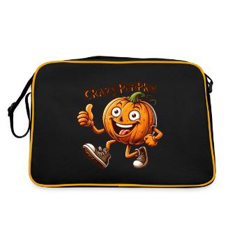 Légumes fous : Citrouille en sueur - Sac Retro - noir/or - Dos