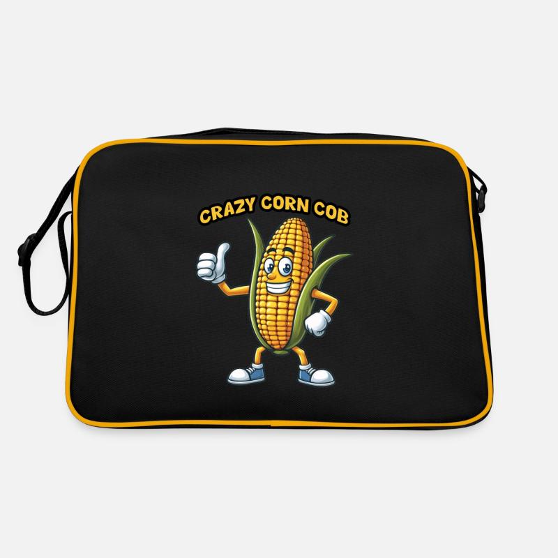 Crazy Veggies: Corn Cob Thumbs Up Retro Tasche