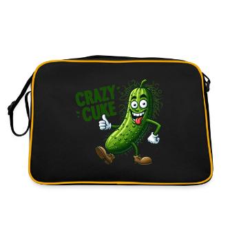 Crazy Veggies Hairy Cuke Thumbs Up - Retro Bag - black/gold - Back