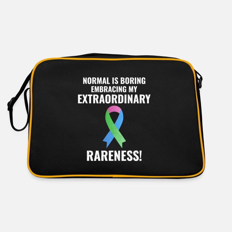 Rare Disease Awareness Embrace Extraordinary Retro Bag