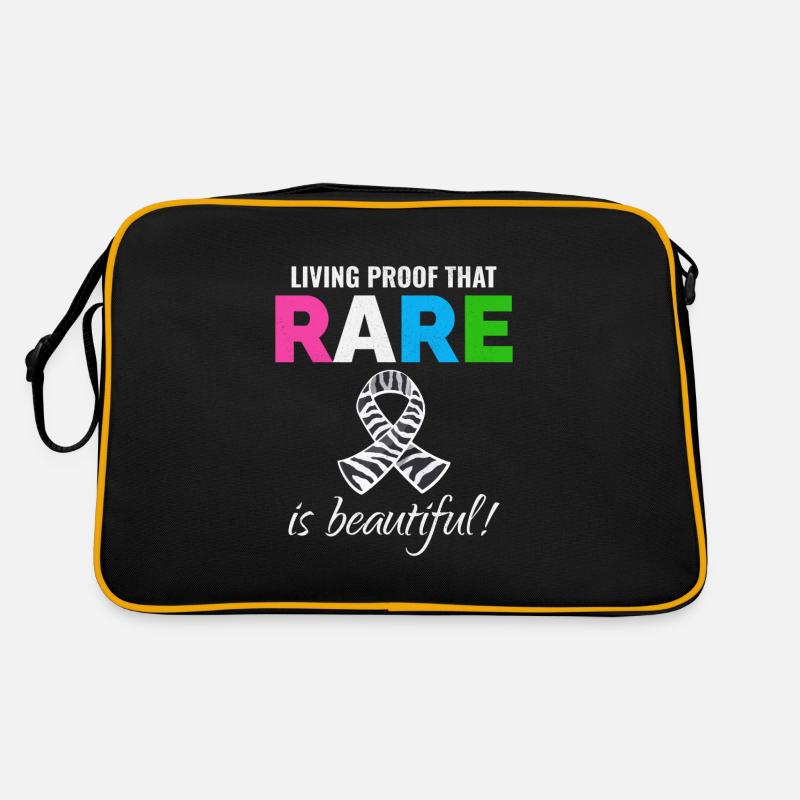 Sensibilisation aux maladies rares Rare is Beautiful Sac Retro