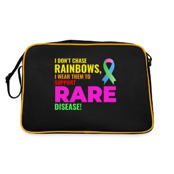 Le soutien arc-en-ciel aux maladies rares sensibilise le public - Sac Retro - noir/or - Dos