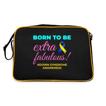 La sensibilisation au syndrome de Down est très fabuleuse - Sac Retro - noir/or - Dos